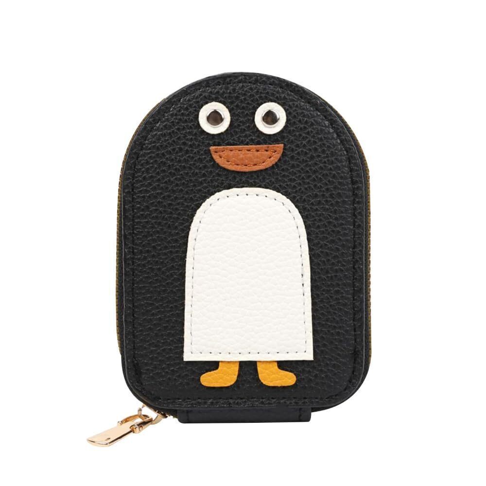 3518 Zippered Card Wallet, Penguin Shape Accordion Wallet Credit Card